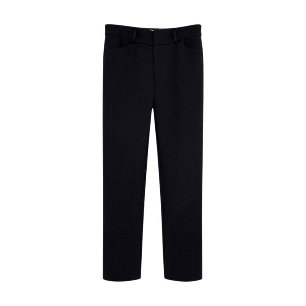 ANTHROPOLOGIE The Essential Collection Slim Tulip Hem Pant in Black 0